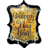 Holographic Marquee Happy New Year Balloon, 27-in | Amscannull