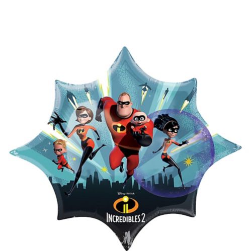 Giant Incredibles 2 Foil Balloon for Birthday Party, Helium Inflation Included, 35-in Product image