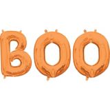 Air-Filled Orange Boo Letter Balloons, 3-pc | Amscannull