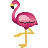 Flamingo Air Walker Foil Balloon for Summer/Pool Party, Helium Inflation Included, 68-in | Anagram Int'l Inc.null