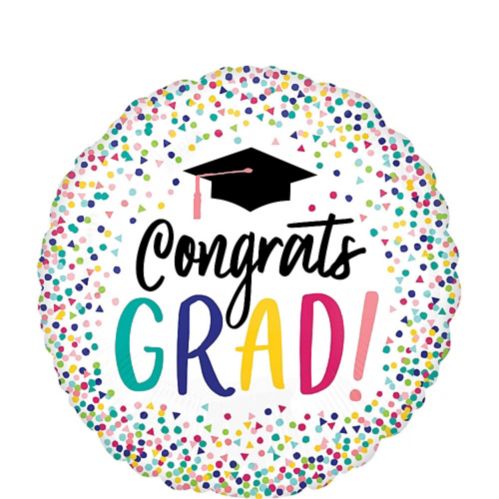 Giant Congrats Grad Foil Balloon, Helium Inflation Included, 28-in Product image