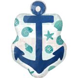 Sea, Sand, Sun Anchor Foil Balloon for Summer/Beach Party, Helium Inflation Included, 30-in | Amscannull