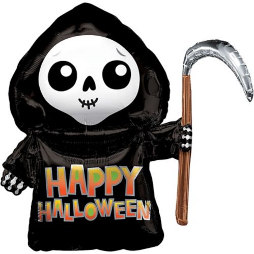 Grim Reaper Happy Halloween Balloon, 26-in Product image