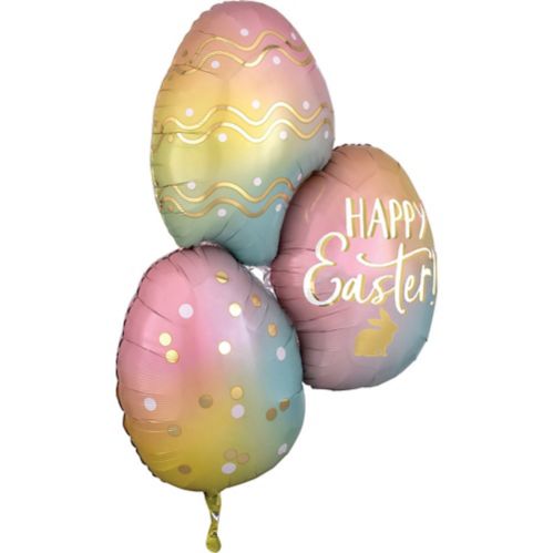 Giant Ombre Stacked Easter Egg Balloon, 35-in Product image