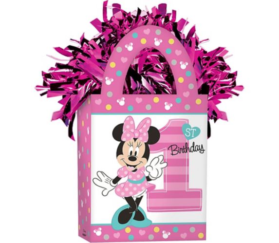 Poids Pour Ballon 1er Anniversaire Minnie Mouse Rose Party City
