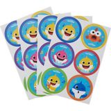 Baby Shark Stickers, 4pk Party City