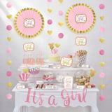 It's a Girl Baby Shower Treat Table Decorating Kit, 23-pc Party City