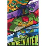 Invitations Le Destin Des Tortues Ninja Paq 8 Party City