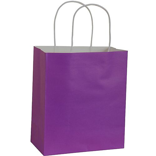 Purple Kraft Gift Bag Party City