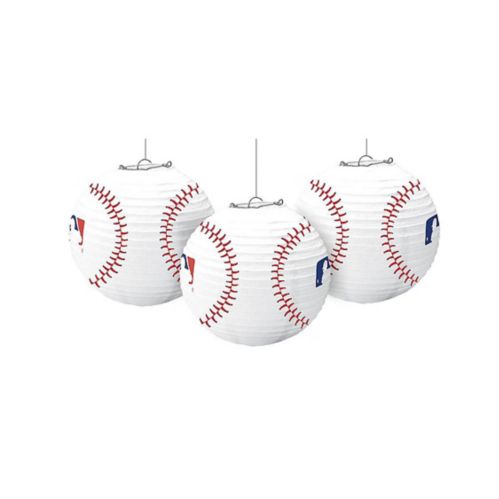 MLB Baseball Paper Lanterns, 3-pk Product image