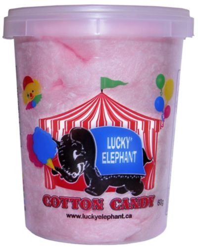 Lucky Elephant Cotton Candy, Pink, 60-g Product image