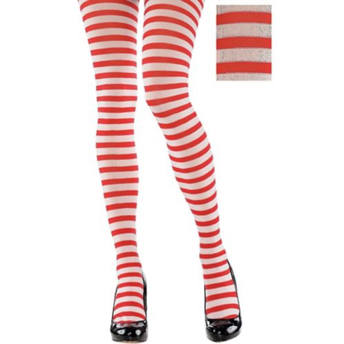 Adult Striped Tights Party City