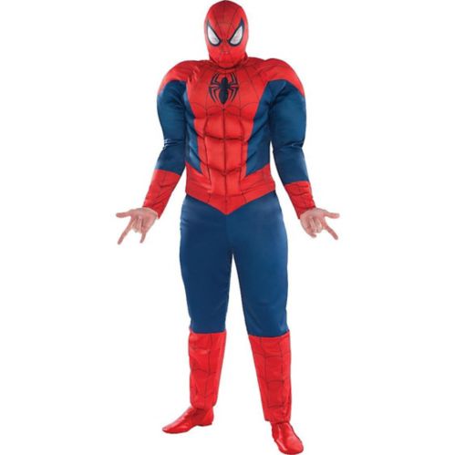Adult Classic Spider-Man Muscle Costume Plus Size Party City