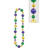 Big Mardi Gras Bead Necklace Party City