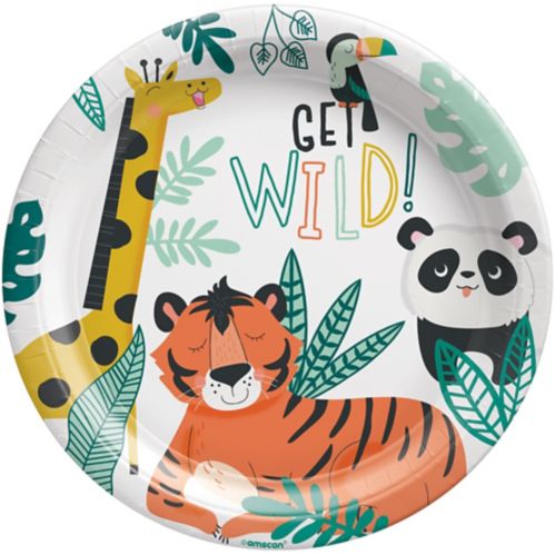 Get Wild Jungle Lunch Paper Plates, 9-in, 8-pk Product image