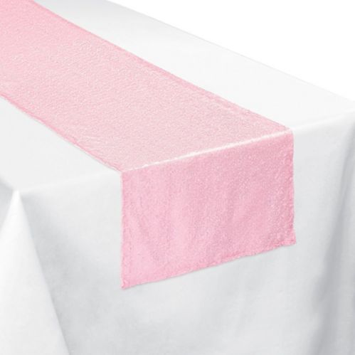 Pretty Pastels Sequin Fabric Table Runner Product image