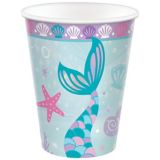 Shimmering Mermaids Paper Cups, 9-oz, 8-pk | Amscannull
