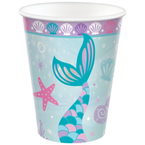 Shimmering Mermaids Paper Cups, 9-oz, 8-pk Product image