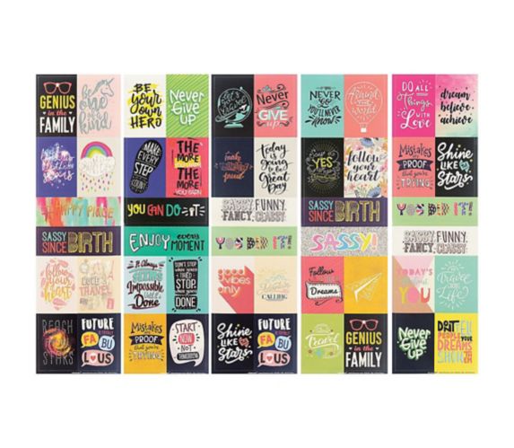 Inspirational Phrases for Kids Stickers, 10-pk Party City
