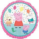 Ballon En Aluminium Pour Anniversaire De Peppa Pig Gonflage A L Helium Inclus 18 Po Party City