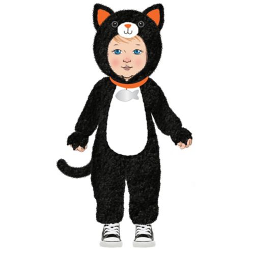 Toddler Cuddly Black Cat Costume Product image