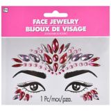 Face Jewels, Pink | Amscannull