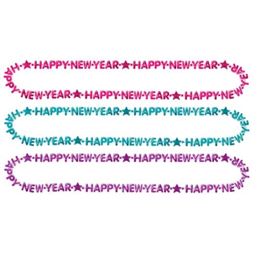 Amscan Happy New Year Colourful Beads, 3-pk Product image