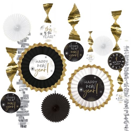 Amscan BSG New Year's Paper & Foil Decorating Kit, 13-pc Product image