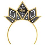 Amscan Black, Silver & Gold Happy New Year Tiara | Amscannull