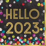 Serviettes de table confettis colorés 2023 Amscan | Amscannull