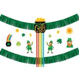 St. Patrick's Day Leprechaun Cardstock & Foil Wall Decorating Kit, 15-pc | Amscannull