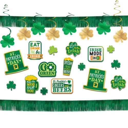 St. Patrick's Day Cardstock & Foil Bar Decorating Kit, 26-pc Product image