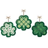 Affiches en tissu et panneau de fibres trèfle à quatre feuilles de la Saint-Patrick Amscan, paq. 3 | Amscannull