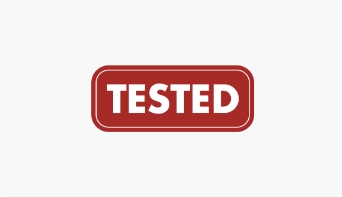 RESULTS - A product is awarded the badge only after testers give their seal of approval.