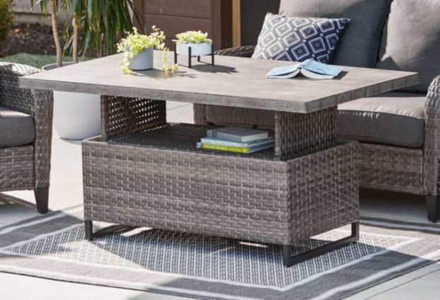 Breton Patio Collection By Canvas, Adjustable Height Round Table Canada