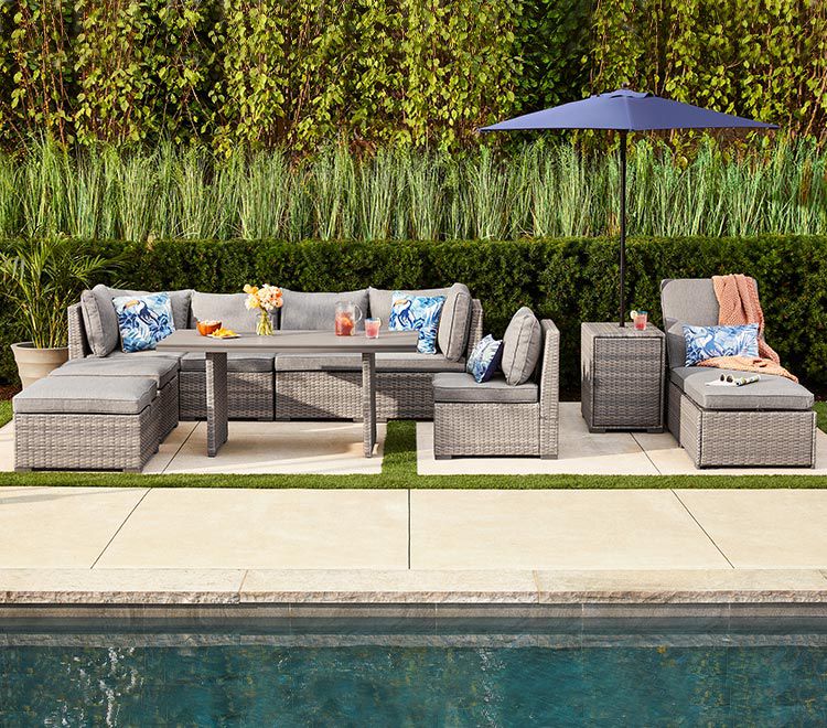 Bala Patio Furniture Collection By, Outdoor Furniture Cushions 24×24