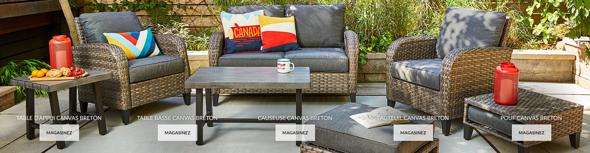 Collection de meubles de jardin Breton de CANVAS Meubles de jardin en