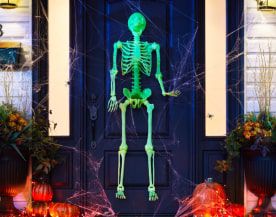Glow-in-the-Dark Hanging Skeleton, 5-ft