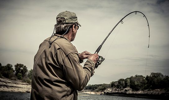 Les cannes à pêche à action lente sont idéales pour les phases de combat avec les gros poissons.