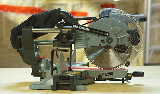 A sliding mitre saw can make longer cuts.