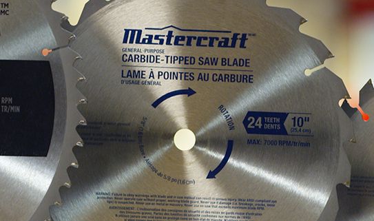 10” mitre saws cut to a depth of 3 ½”