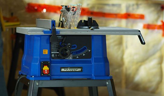 Stationary table saws offer stability and support.