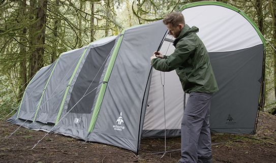Camping setup is faster with our inflatable tents