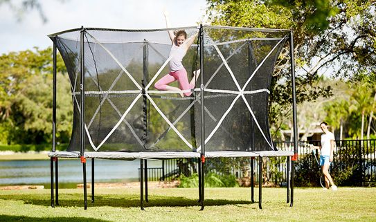 Choose a trampoline with net for extra safety