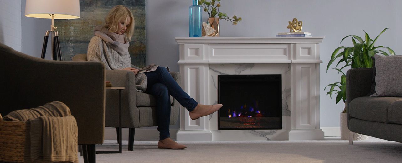 Watch a short video and read a step-by-step guide on how to choose an electric fireplace.. Play video