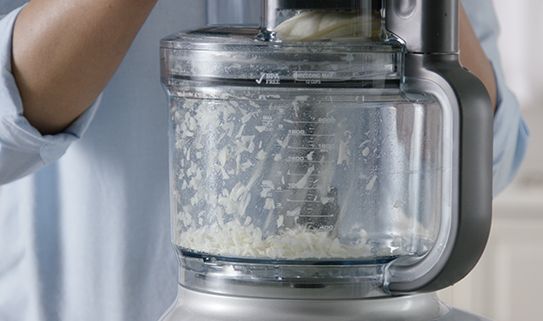 Large food processors have a capacity of 10 cups or more.