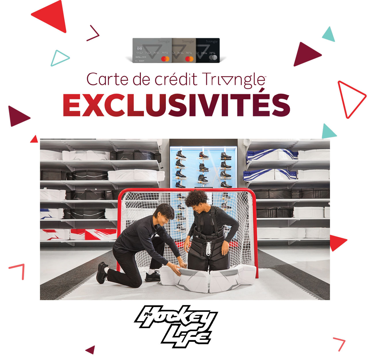 Exclusivité de carte de crédit Triangle