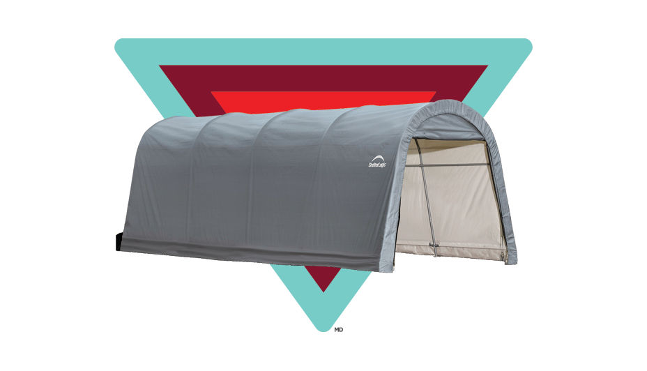 Abri de garage pour auto type rond hydrofuge ShelterLogic avec protection anti-UV: 369,99 $.