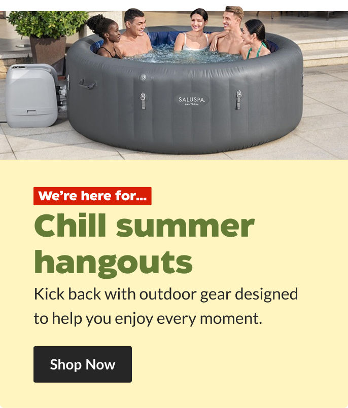 Kick back with outdoor gear designed to help you enjoy every moment.