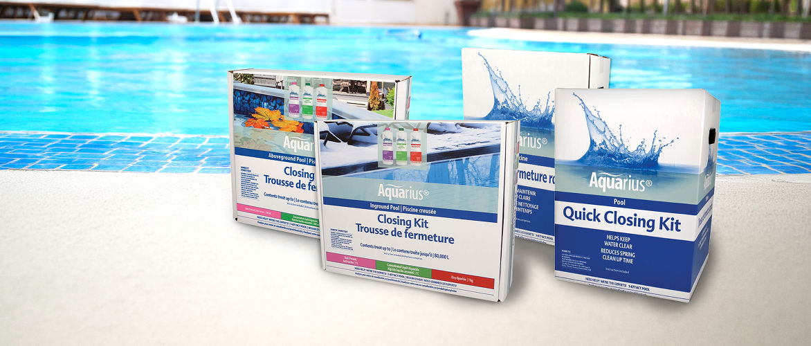 Find pool closing kits from Aquarius and other popular brands for clear and balanced water.